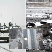 Українські захисники зустріли вогнем колону танків, яка йшла на Київ. Відео